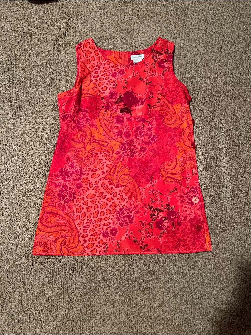Red/Pink mixed print dress